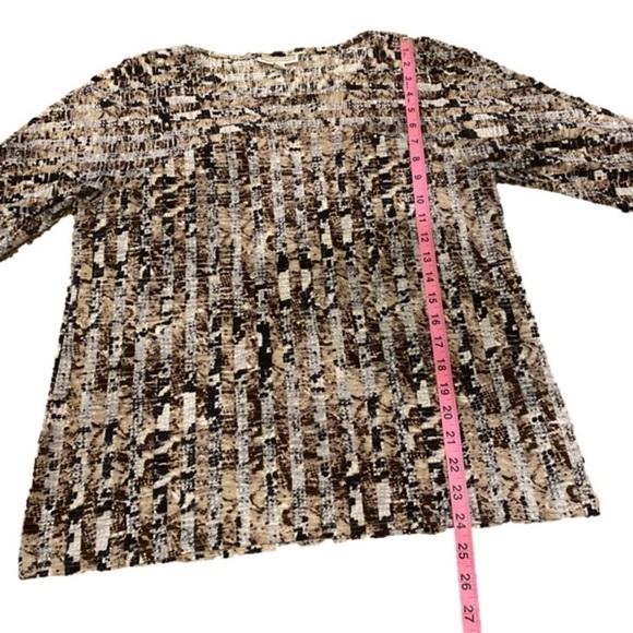 Women's Dana Buchman Top Stretchy 3/4 Sleeves Size Medium - Picture 5 of 5